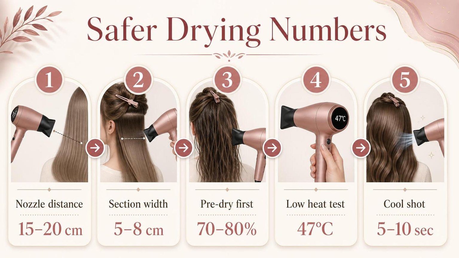 Safer Drying Numbers — the key figures from this guide at a glance
