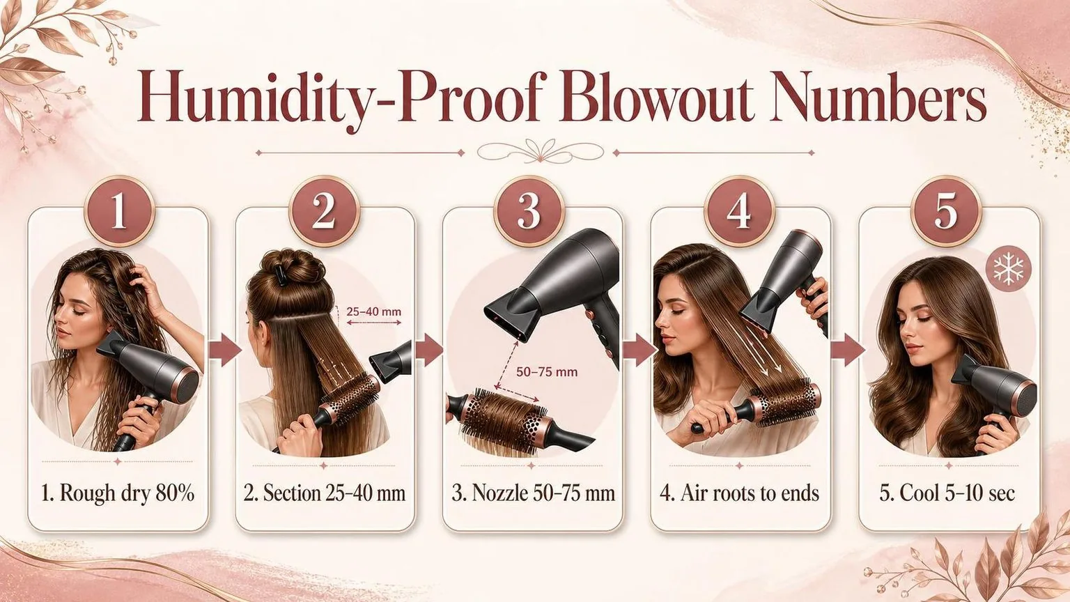 How to blow dry hair in humid weather — the key figures at a glance