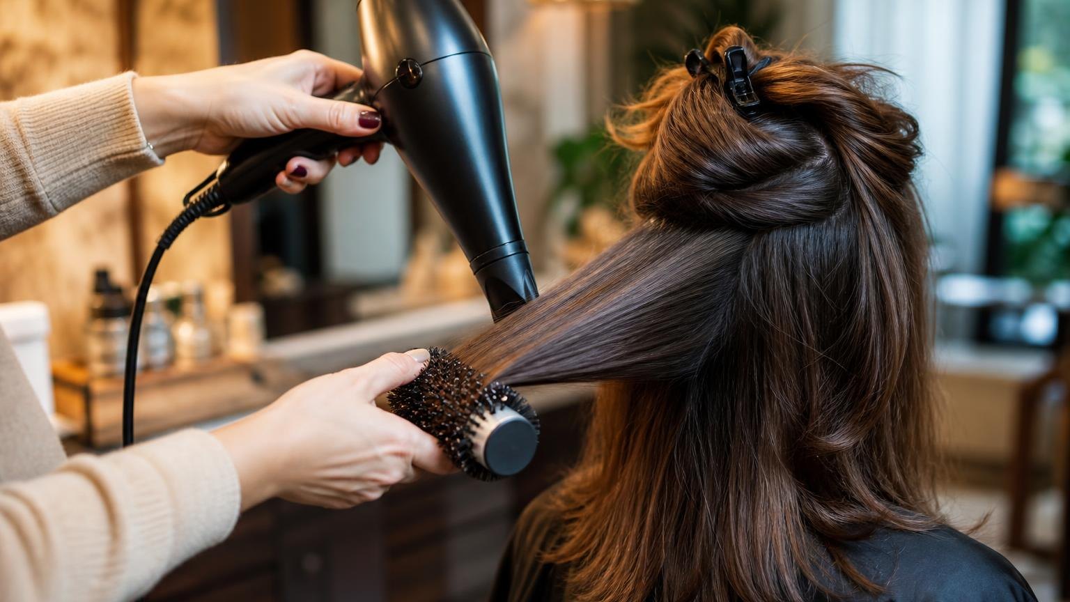 How to blow dry your hair at home, step by step — shown step by step in this guide