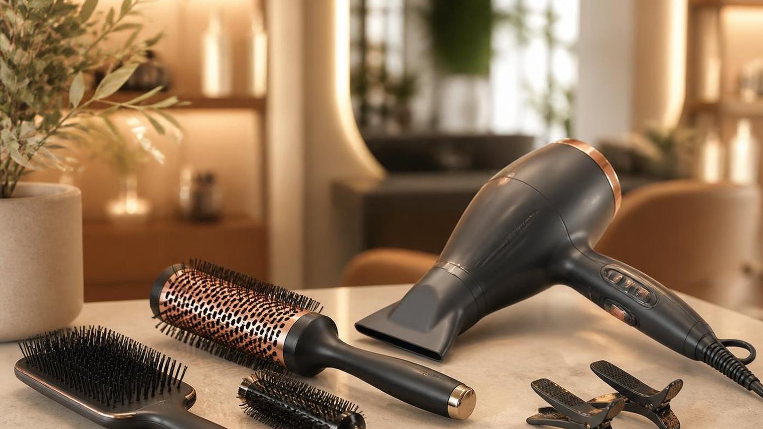 Blow drying fine hair for volume that holds — shown step by step in this guide