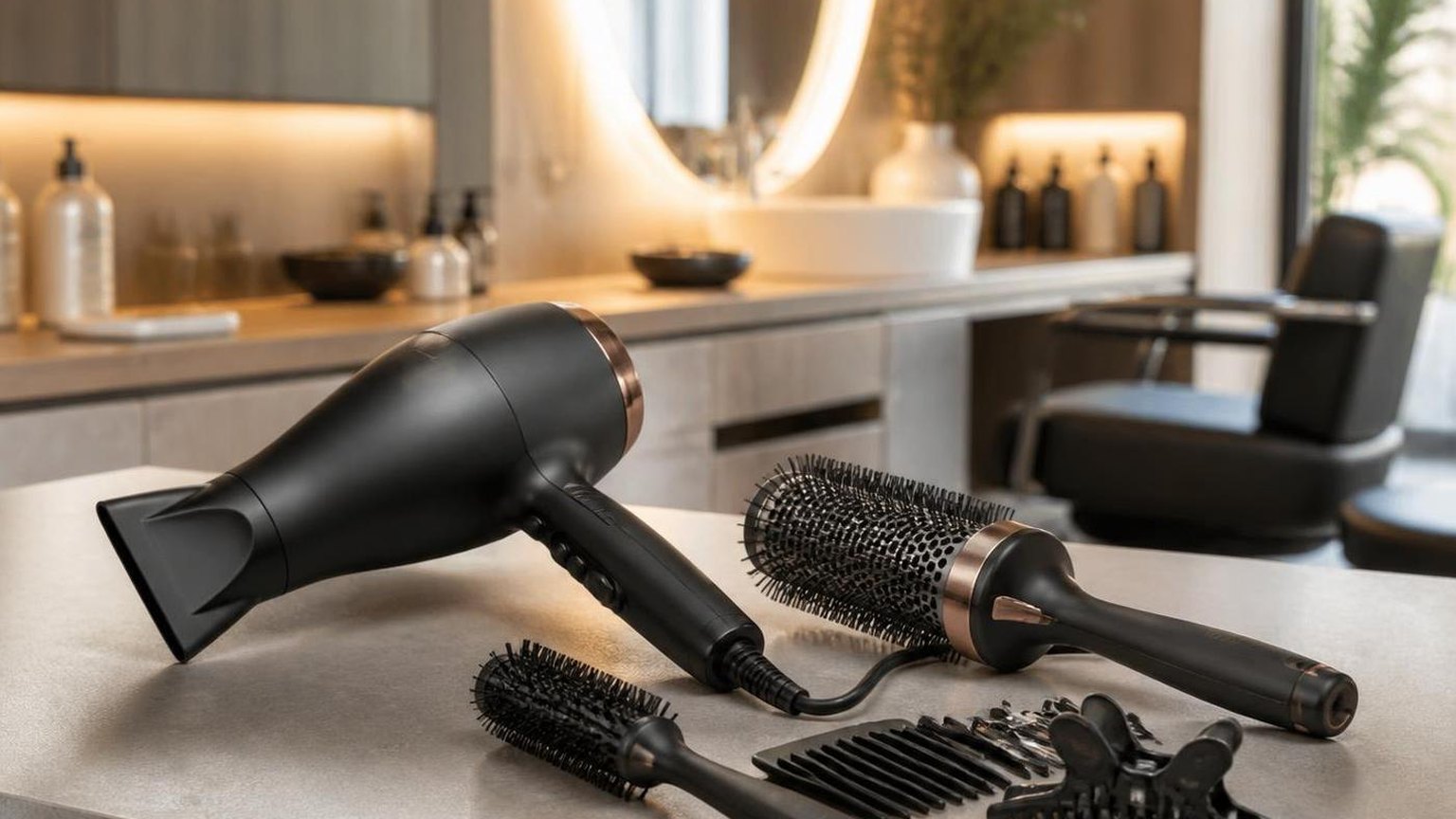 Blow drying short hair without losing the shape — shown step by step in this guide
