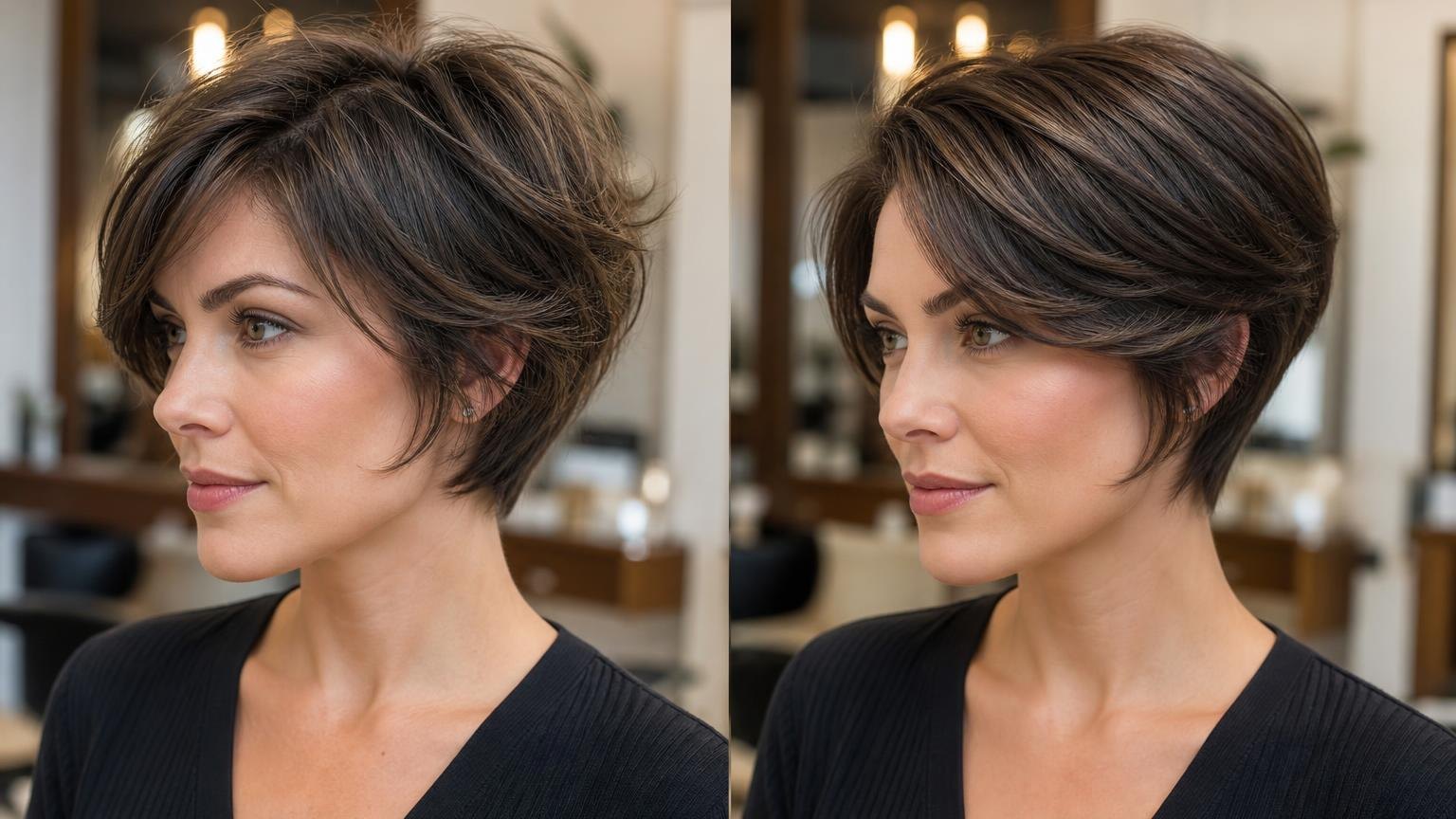 Blow drying short hair without losing the shape — shown step by step in this guide