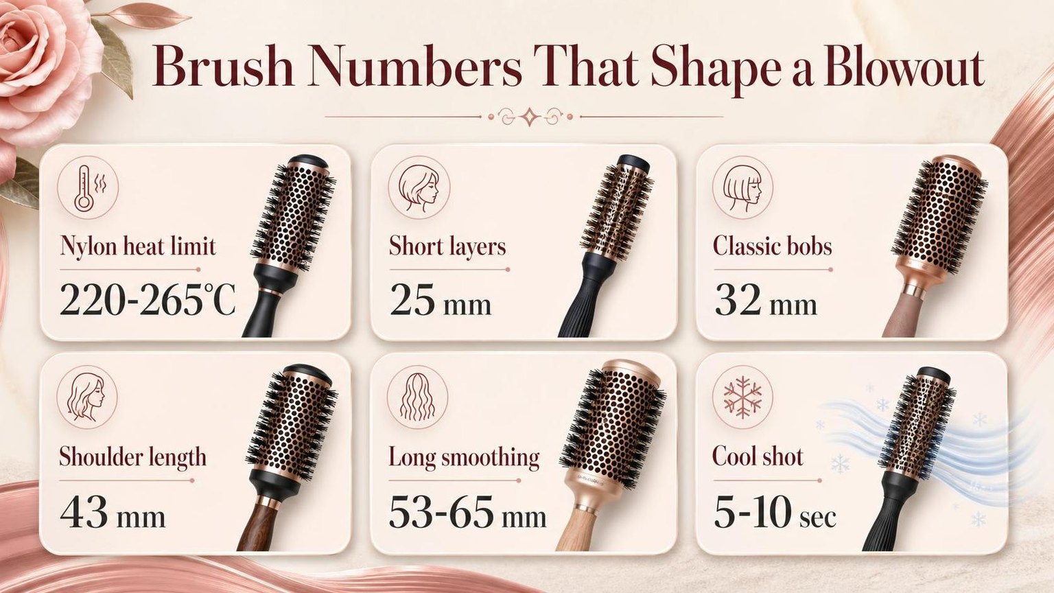 Brush Numbers That Shape a Blowout — the key figures from this guide at a glance