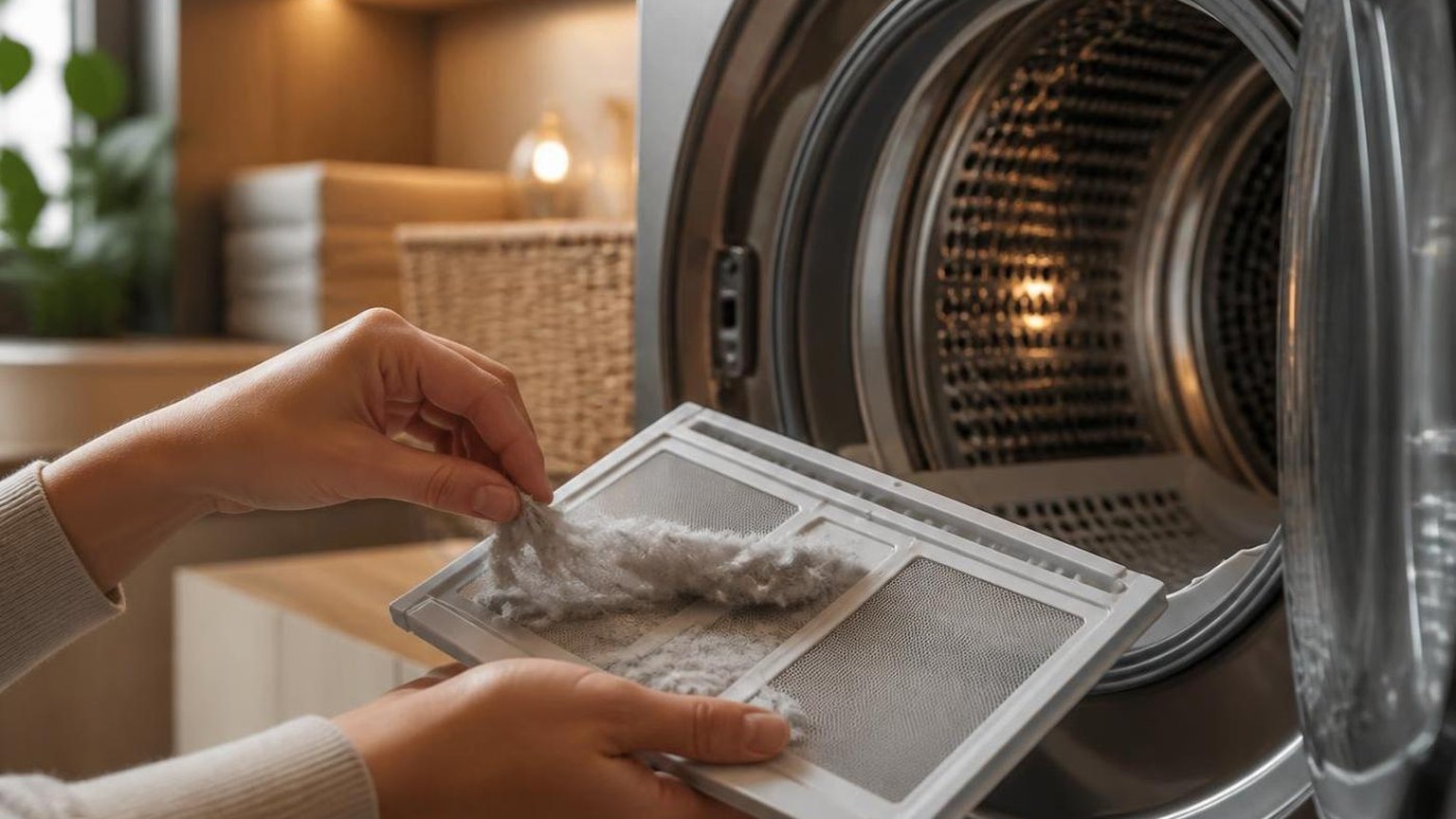Cleaning a dryer filter, and how often it needs it