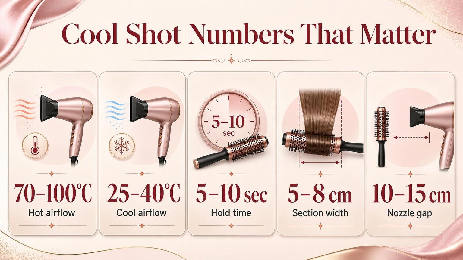Cool Shot Numbers That Matter — the key figures from this guide at a glance