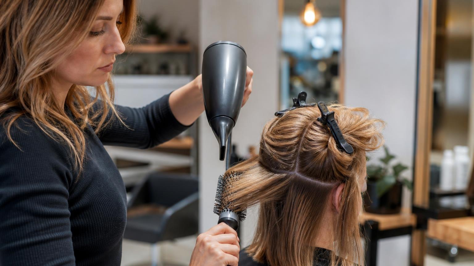 How long a blow dry should actually take — shown step by step in this guide