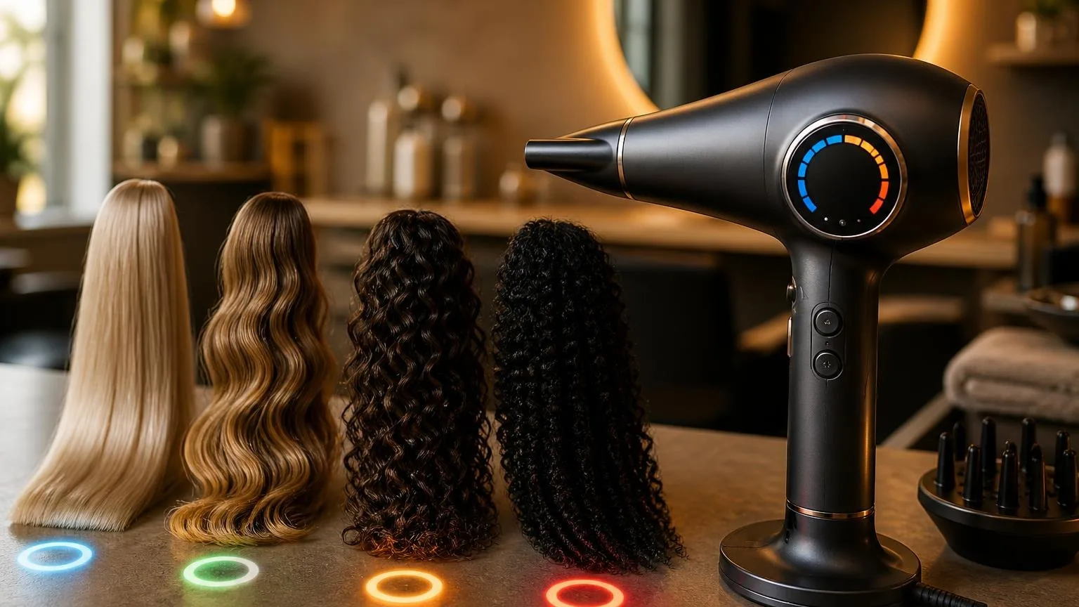 Safe heat settings for a blow dry, by hair type