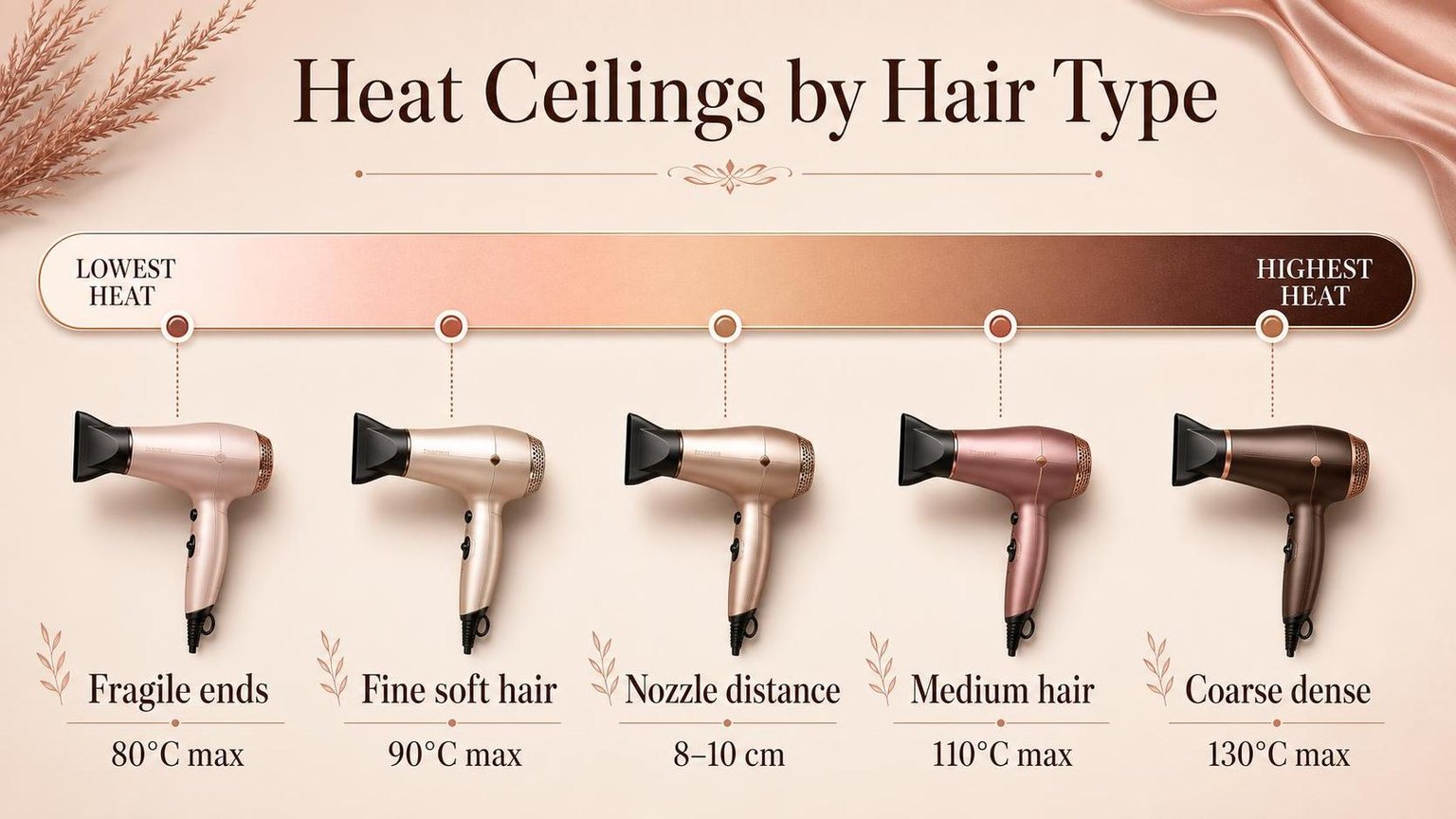 Heat Ceilings by Hair Type — the key figures from this guide at a glance