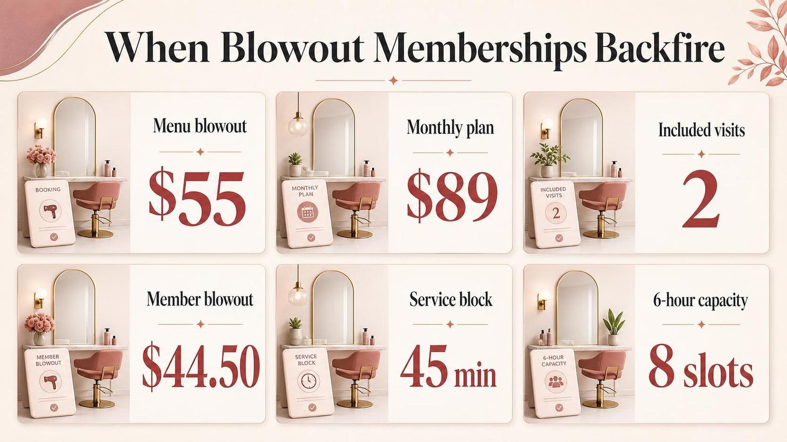 When Blowout Memberships Backfire — the key figures from this guide at a glance