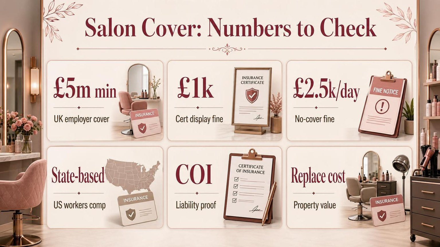 Salon Cover: Numbers to Check — the key figures from this guide at a glance