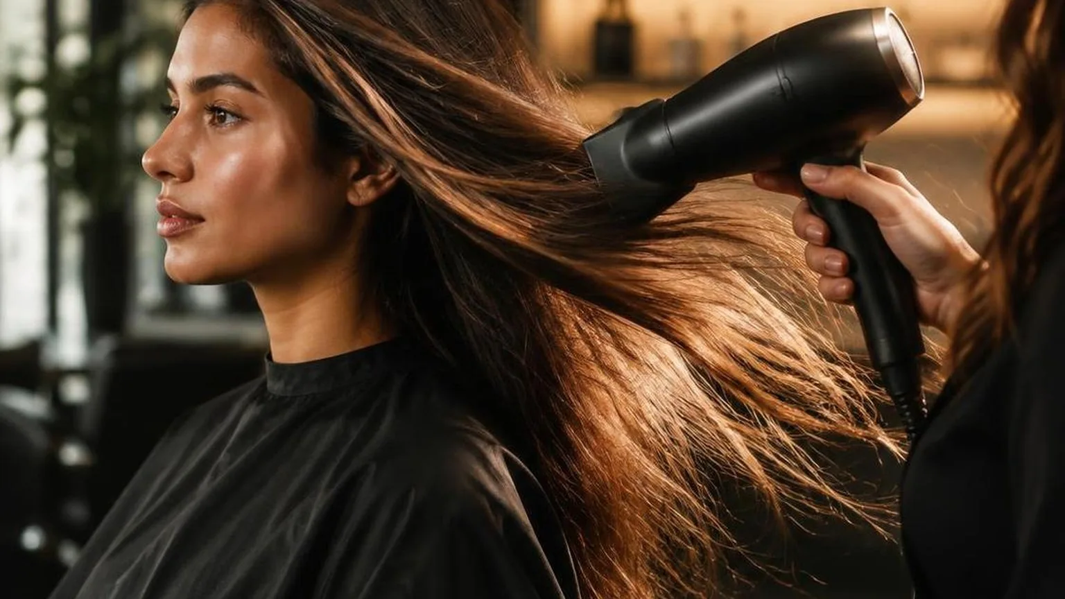 How hot a dryer actually runs at the hair