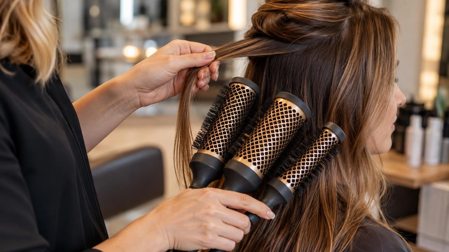 Close-up of hair texture and shine under soft daylight, in natural daylight