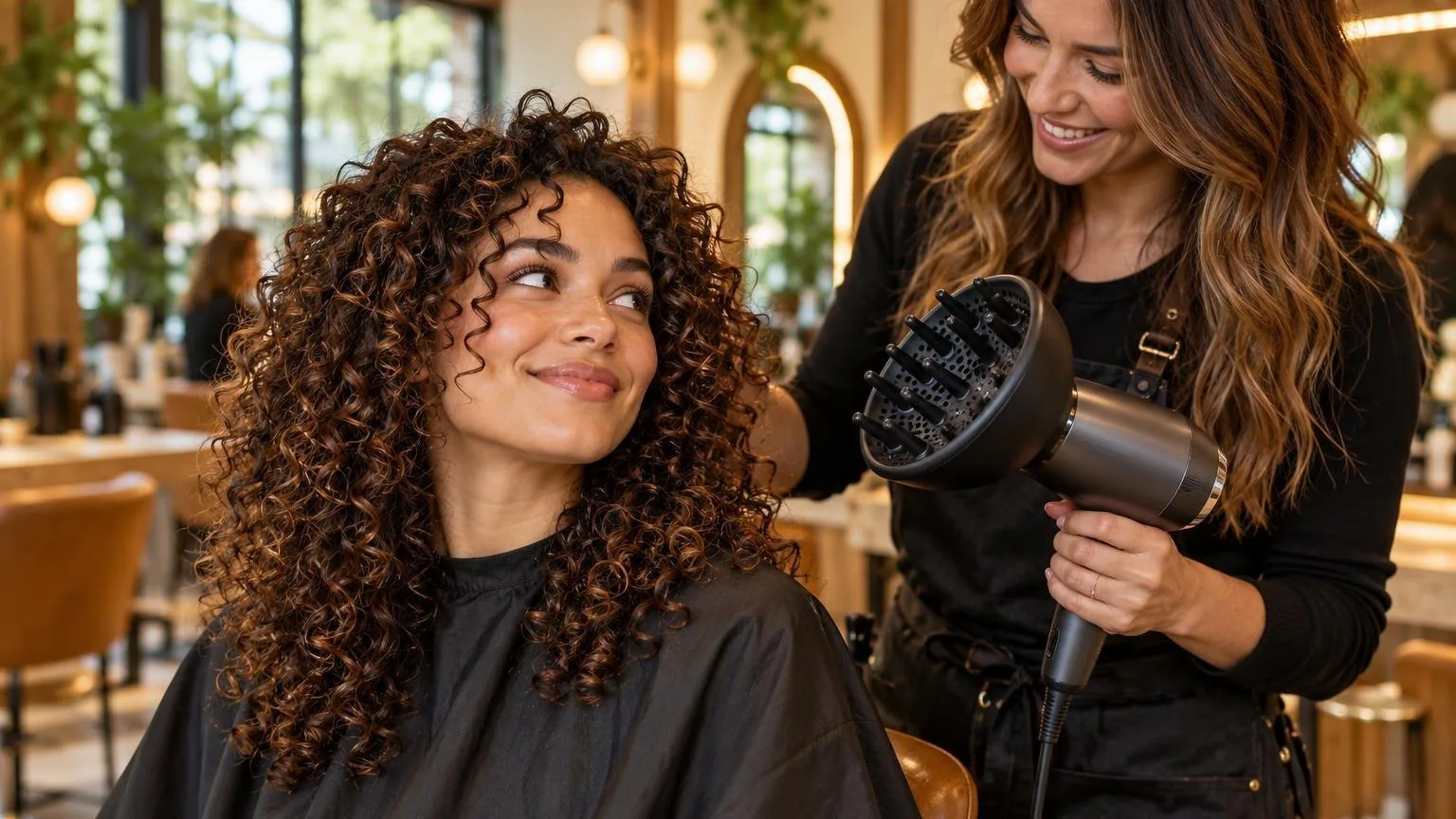 Diffusing curls without breaking the pattern