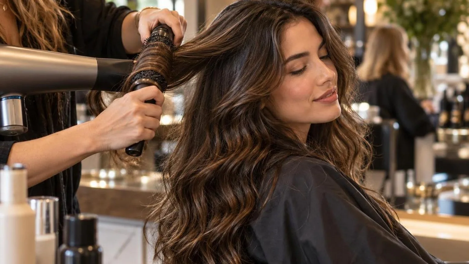 Smoothing wavy hair without flattening it